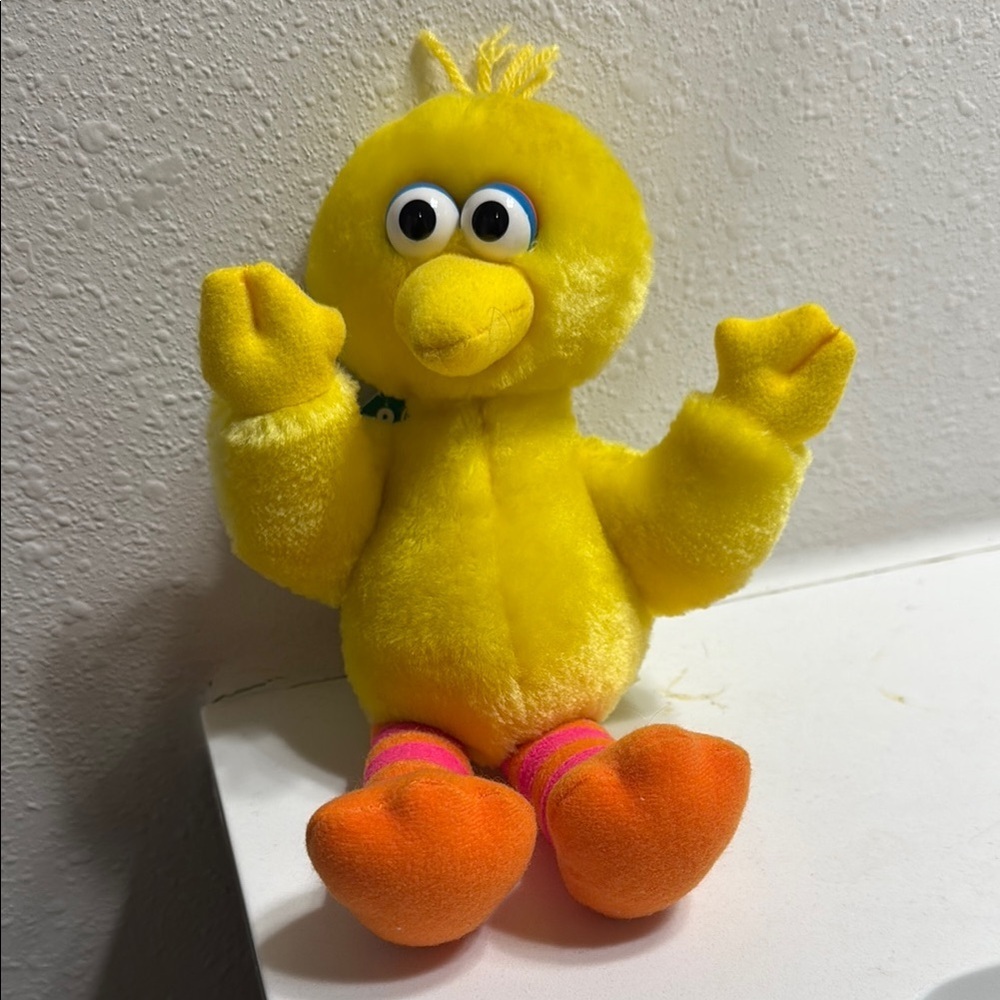 Sesame Street Big Bird Plush Toy Yellow and Orange